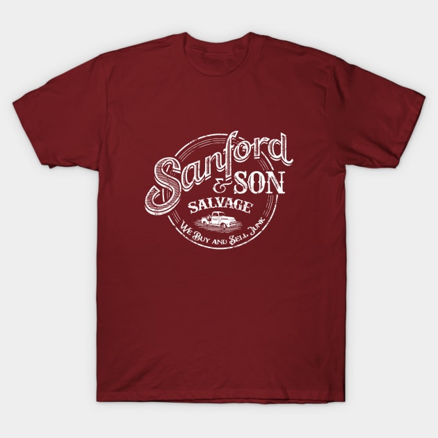 Sanford and Son Salvage - Distressed T-Shirt by tonynichols